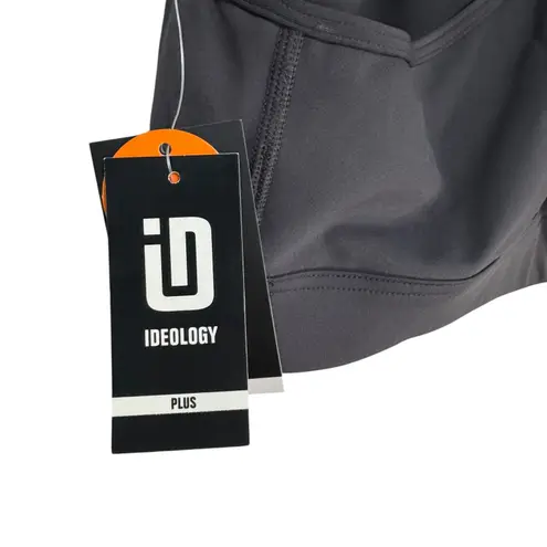 Ideology Plus Size 3X Deep Charcoal Gray Medium Impact Sports Bra - Image 3