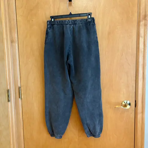 TNA Cozy Fleece Mega Sweatpants Acid Wash Gray XS Joggers Lounge Athleisure