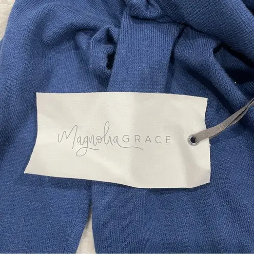 NWT Magnolia Grace Blue Knit Turtle Neck Sweater