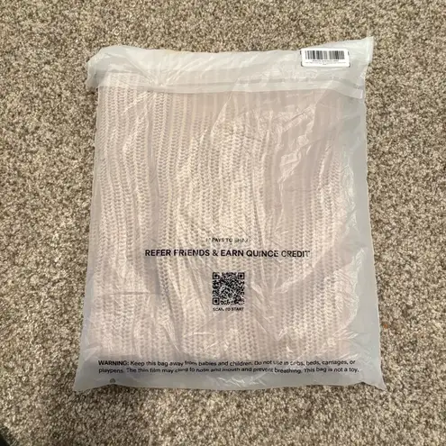 Quince NWT Open-Knit Long Sleeve Cover-Up Mini Dress | Size: Small