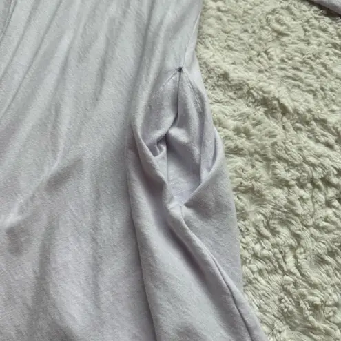 Eileen West Cotton Modal Open Front Robe L Lilac Lace Tradwife Cottage Rustic Purple Size L