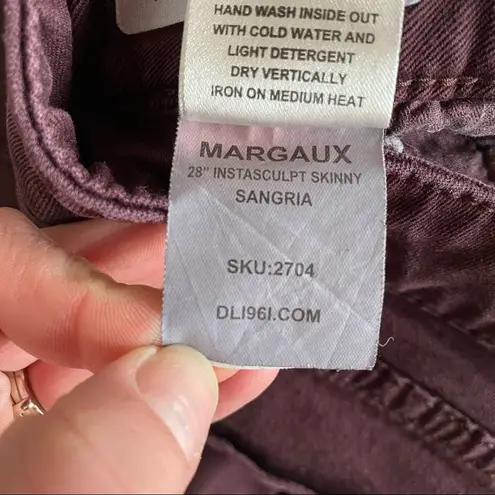 DL1961 Margaux Ankle Skinny Instasculpt Sangria Size 26