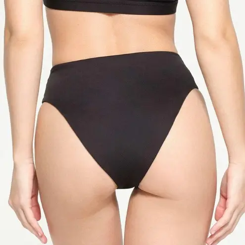 SKIMS NWT Mid Waist Bikini Bottom in Black Onyx- Size Small