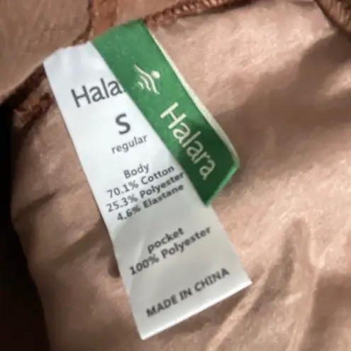 Halara Brown Cotton Stretch Pants Women’s SmallHigh Rise Pull-On Style NWT(A192)