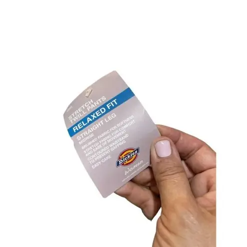 Dickies Women's Twill Pants Straight Leg Relaxed Fit Cream Size 16L NWT