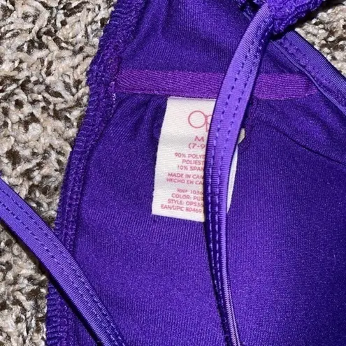 OP  medium purple high neck halter‎ bikini top