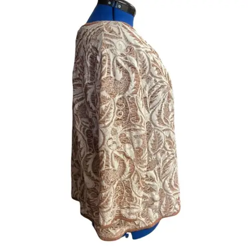 NORM
THOMPSON, Escape from the Ordinary,Shrug/Sweater, Sz 1X, Brown & White Brown