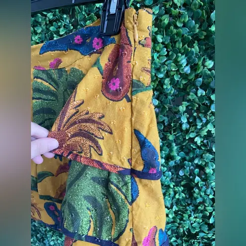 Farm Rio 3-Tiered Tropical Skirt $298 Retail