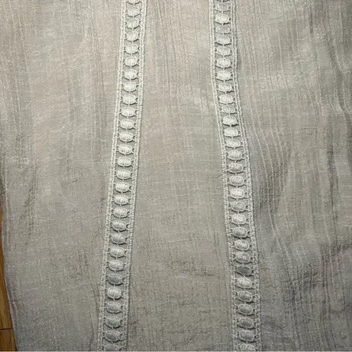 Counterparts Women’s XL Ivory Beach Boho Peasant Blouse Top Casual Lightweight