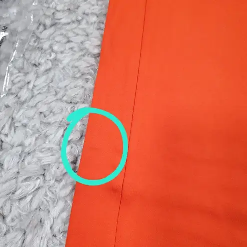 Betabrand Monroe Crop Trouser Straight Orange Dress Pants Size XL Elastic Waist