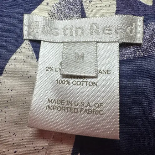 NWT Austin Reed Red Floral Retro Luxe Belted Double Breasted Blazer Jacket M Size M