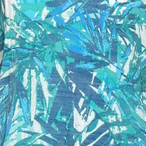 Ava & Grace Shirt Womens Small Blue White Floral Botanical Tunic Boho Peasant‎