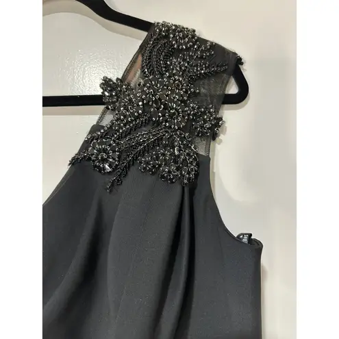 Tadashi Shoji SHO by Beaded Appliqué One-Shoulder Jumpsuit Size XL NWT