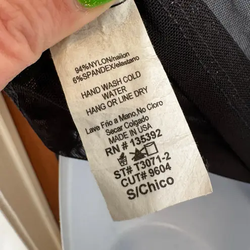 Sheer Long Sleeve Rhinestone Heart Angel Wings Y2K Small Biker Fairy Goth Black