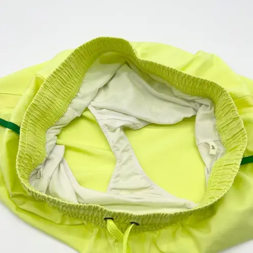 FILA  Sport Womens M Running Shorts Bright Yellow Green Lined Activewear