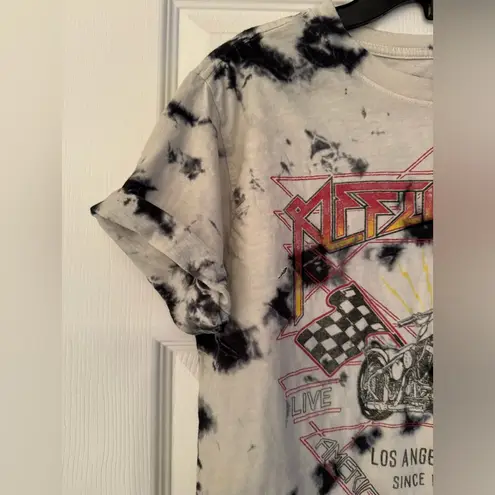 Affliction  American Customs Moto Flag Women’s White T-Shirt Size Small