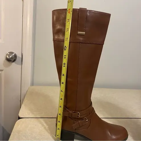 Bandolino Tall Brown Leather Riding Boots Size 7 NWOT