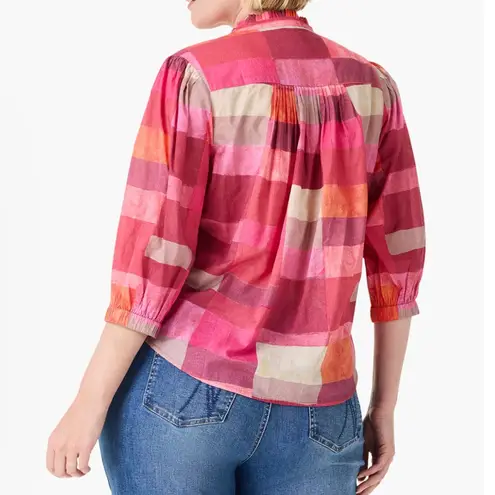 Nic+Zoe NWT SUNSET PLAID COTTON GIRLFRIEND SHIRT WOMEN’S SIZE 2X