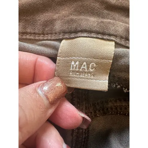 MAC Rich Jeans Slim Velvet In Fawn Brown 28 Chocolate Brown Designer Boho