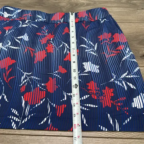EP Pro NY High Rise Golf Skirt Floral Swirl Golf Skirt Skort Red Blue Size M Size M