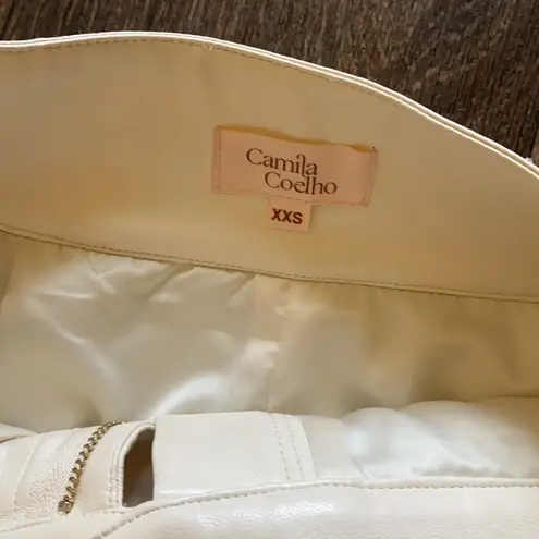 Camila Coelho Isabela Mini Skirt in Ivory