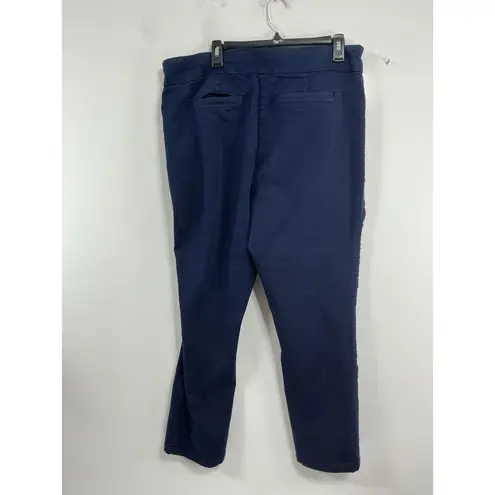 Croft & Barrow Womans  The Effertless Stretch Pullon Casual Pants 18 Blue