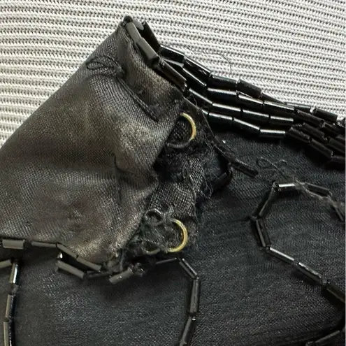 Laurence Kazar Vintage Black Silk Beaded Gown