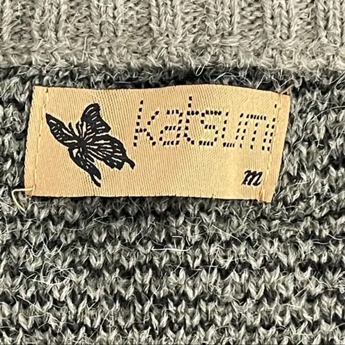 Katsumi Sweater Womens Medium Army Green‎ Camo Camouflage Fuzzy Knit Streetwear Green