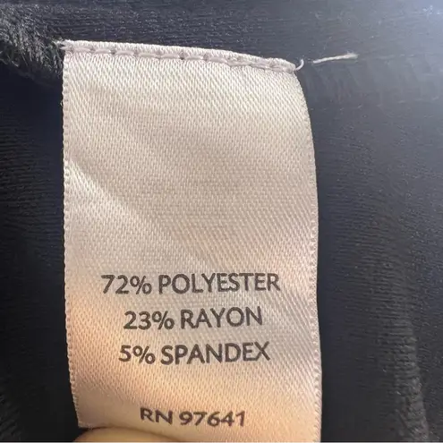 J. Jill Black Stretch Jacket, Button Front, Pleated Back, XS