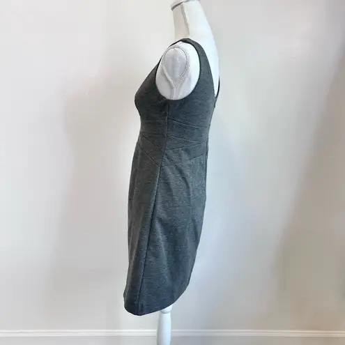 New York And Company Womens Gray Sleeveless A Line Structured Mini Dress Size 4