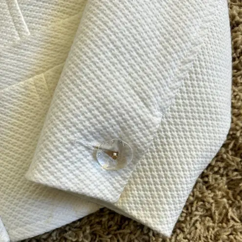 John Murrough Ivory Jacket in Women's Size Medium Fully Lined Gently Worn