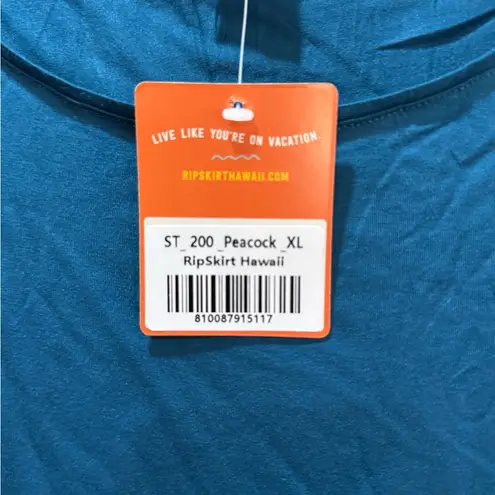 Ripskirt Hawaii Peacock Simple Tank XL NWT Blue