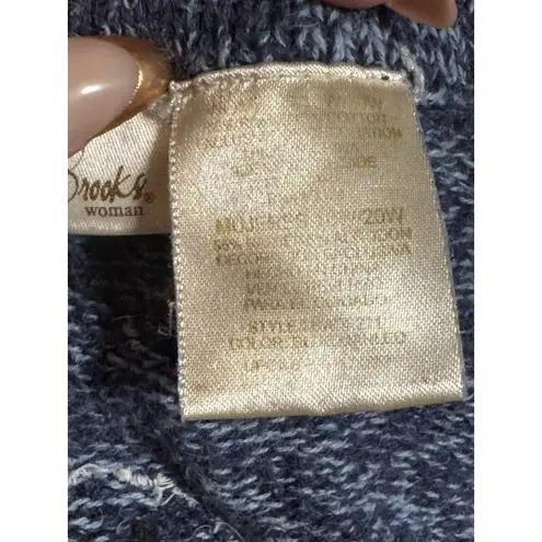 1990s Bobbie Brooks Fall Leaves Puppies Dogs Sweater Vest Size 20W Teacher Art Blue