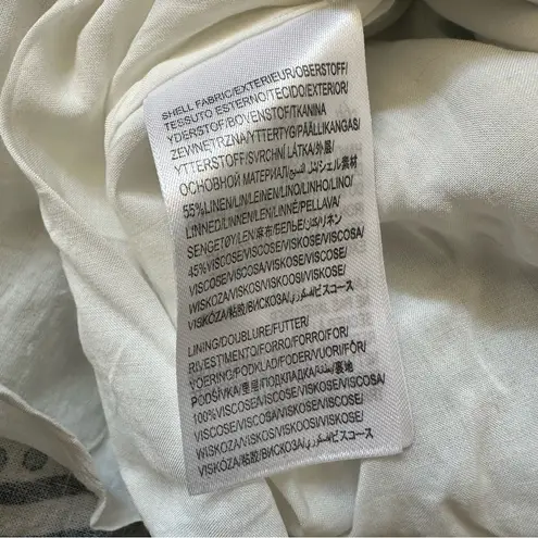 Farm Rio  Tropical Tiles Linen Blend Mini Dress