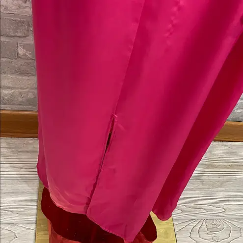 River Island Vibrant Pink Satin Garden Affair Dress