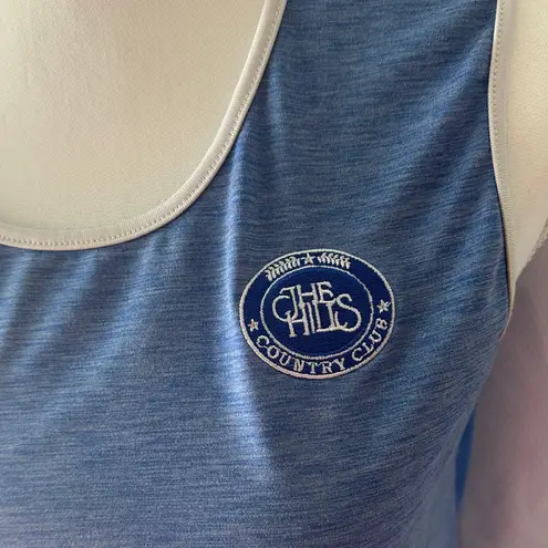 Vintage Hills Country Club Tee | Preppy Golf Aesthetic | Fj Logo | Soft Blue. Blue