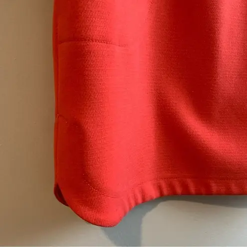 RACHEL Rachel Roy Coral Zip Front Long Sleeve Shift Dress Medium