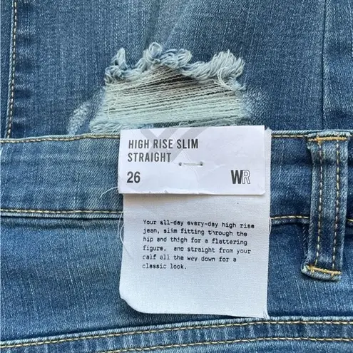 William Rast NWT Jeans High Rise Slim Straight Lagoon Wash Denim Size 26 | 2 NEW