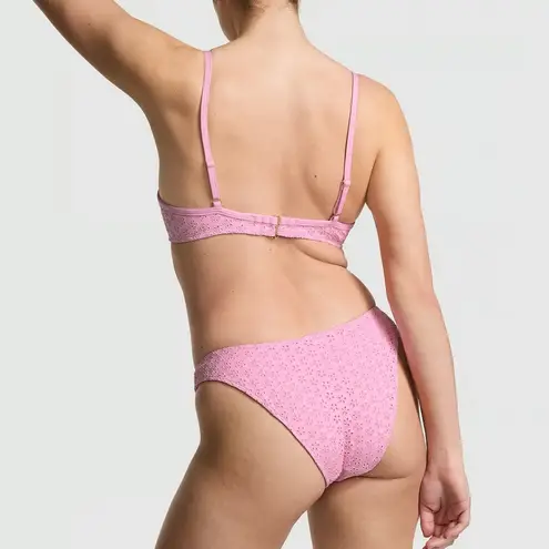 frankie's bikinis PINK by  Golden Hour Eyelet Bikini set