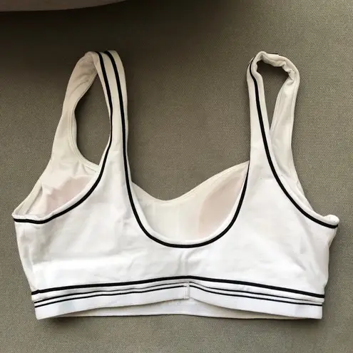 Alo Yoga Airbrush Heart Throb Bra White/Black M