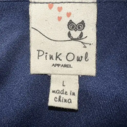 Pink Owl Bright Fit & Flare Floral Pleated Lined Racer Back Dress NWOT Large