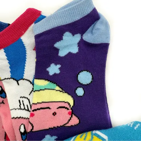 Nintendo Kirby Video Game Ankle Socks Mens Womens Gift Colorful Cute Blue Pink
