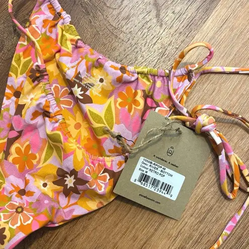 Stone Fox Swim NWT Retro Pop River Bikini Bottom Size Medium