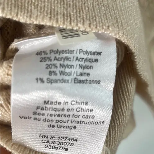 Heartloom Striped V-Neck Wrap Sweater - Cream with blue stripes