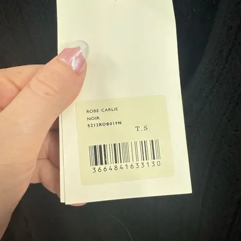 Sézane Sezane Women’s Small Black Robe Carlie Longsleeve Dress New