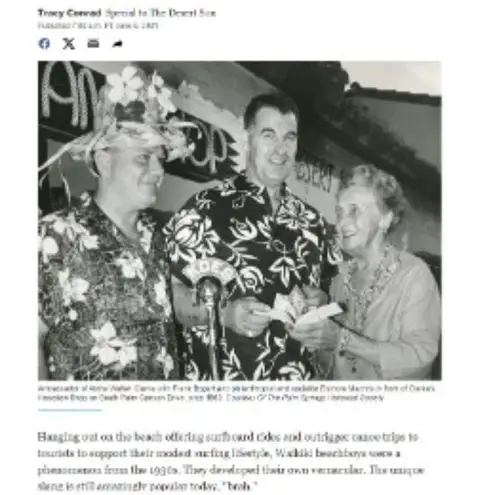 Waltah Clarke's S Original MuuMuu Japanese Hawaiian Dress Vintage Blue