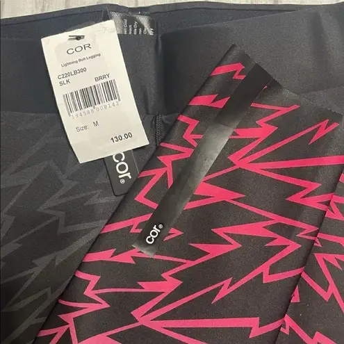 Ultracor Nwt  Lightning Bolt Leggings Size Small In Berry thumbnail 12
