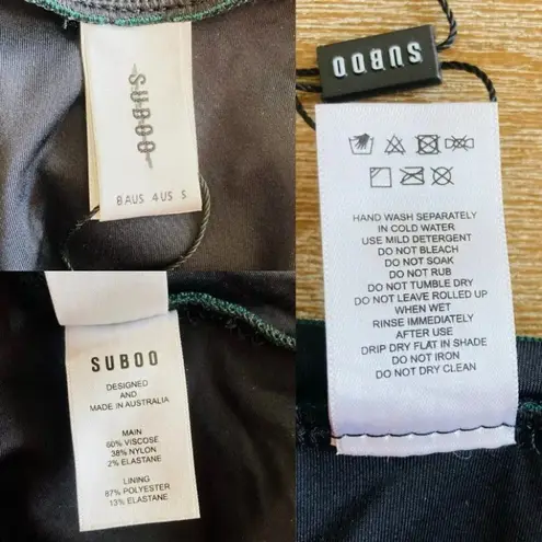 Anthropologie  Suboo Belted One-Piece Swimsuit Size 4