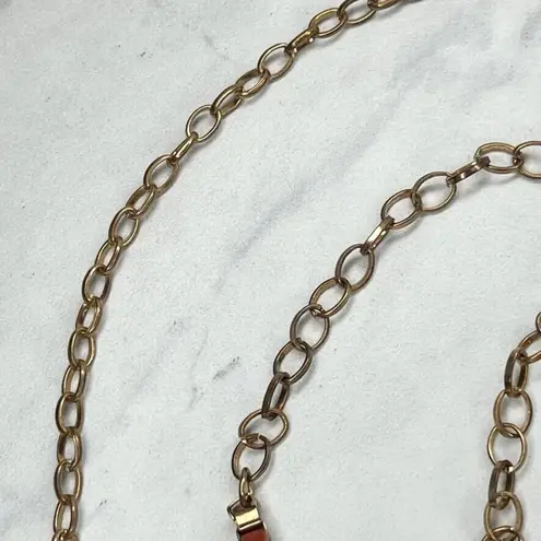 Gold Tone Woven Box Chain Link Belt Large/XL (L/XL) ✨