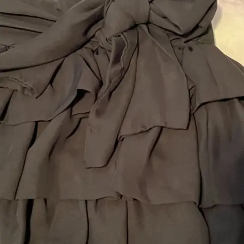 NEW Rachael & Chloe Juniors Size L Black Tiered Bow Boutique Skirt